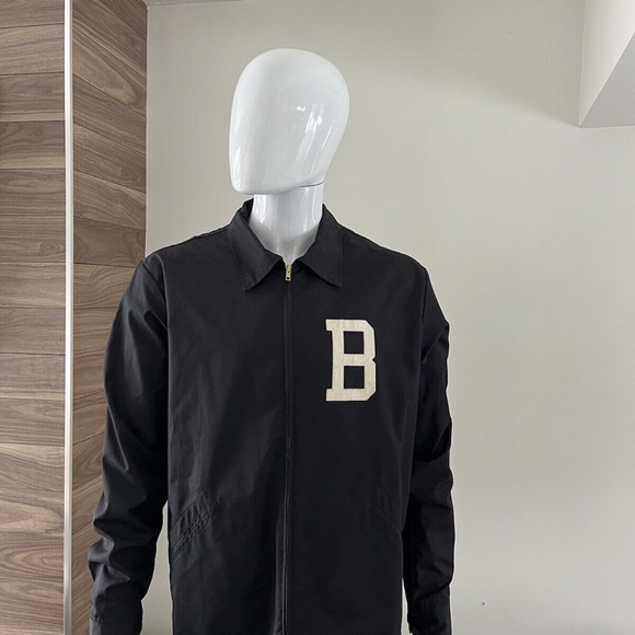 Ebbets Field Flannels Jacket B " THE LETTER BET " Black Men's XL - Picture 12 of 12
